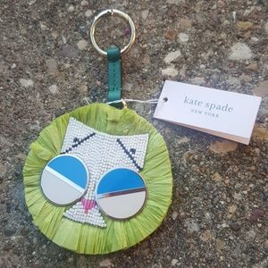 Kate Spade Kale Lion Cat Bag Tag Key Chain Ring